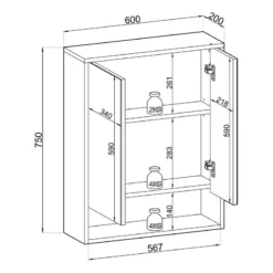 Armoire De Toilette Linkuva -Domublis Soldes Magasin 1000392946 230830 500 SKETCH DETAILS P000000001000392946 sketch