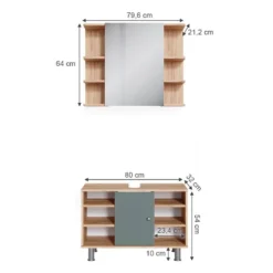 Salle De Bains Fynn (2 éléments) -Domublis Soldes Magasin 10d442af1a564b55b837163d22d58601