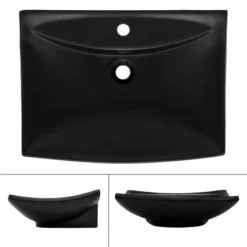 Vasque 61x45,5x18,5 Cm Noir -Domublis Soldes Magasin 10dd1d9f12d748d09c2ea7df89663aa9