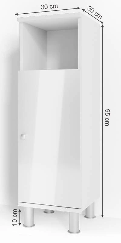 Chiffonnier Fynn Blanc Brillant 9 Chiffonnier Fynn Blanc Brillant – Image 7