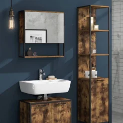 Salle De Bain Fyrk Vieux Bois (3 élém.) -Domublis Soldes Magasin 1385d06db60c47c29059073bdfda0e6e