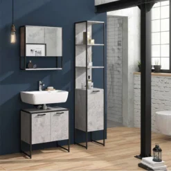 Salle De Bain Fyrk Béton (3 éléments)