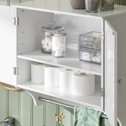 Meuble Haut De Salle De Bain BZR84-W -Domublis Soldes Magasin 15bcbf02091345868251c42a860db416