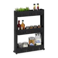 Étagère De Cuisine à Roulettes 3 Niveaux -Domublis Soldes Magasin 17a8069501344c259d1a62f52127efa6
