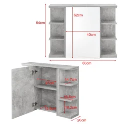 Placard Mural Harstad Pour Salle De Bain -Domublis Soldes Magasin 1952463d039645858f2a729cd9f6b6c4