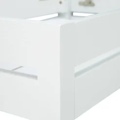 Étagère De Salle De Bains Bambou Blanc -Domublis Soldes Magasin 199c68f05a4a4e0c82f12142657f3c79