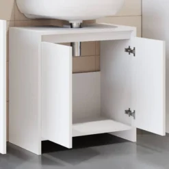 Meuble Sous-lavabo Emma Blanc -Domublis Soldes Magasin 1aa61356b4f24a418aa19ffb054fcaab
