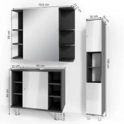 Set De Bain Fynn Lot De 3 -Domublis Soldes Magasin 1aecbd6b377c46be96510e486e41aafc