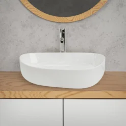 Lavabo Ovale 55x42x14cm Blanc Céramique 16 Lavabo Ovale 55x42x14cm Blanc Céramique -Domublis Soldes Magasin 1f95f920e02a457ea300bf8cb416f26f