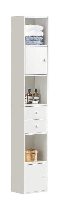 Meuble Colonne De Salle De Bain STR10-W 3 Meuble Colonne De Salle De Bain STR10-W