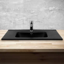 Vasque 81x16,5x46 Cm Noir -Domublis Soldes Magasin 2077a7b5529449b4b14350e1db5608a6