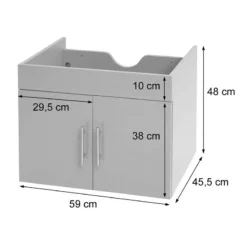 Meuble Sous-lavabo HWC-D16 -Domublis Soldes Magasin 227e9320d9c14ffa93c872493bc963ea