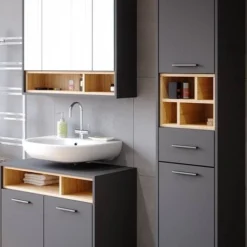 Salle De Bain Beatrice Anthracite(3 él.)