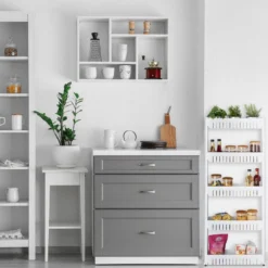 Étagère De Cuisine à Roulettes 5 Niveaux -Domublis Soldes Magasin 2384113481cb4d8382c3caa7d01d71cd