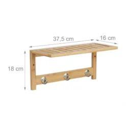 Étagère Murale Avec Patères -Domublis Soldes Magasin 241e4a6cb0a348c8ba0daf102433451d