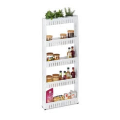 Étagère De Cuisine à Roulettes 5 Niveaux -Domublis Soldes Magasin 26de730dc63e4f6a85e0b9f23dae801d