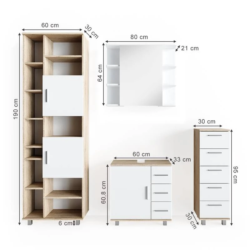 Salle De Bain Ilias (4 éléments) 8 Salle De Bain Ilias (4 éléments) – Image 6