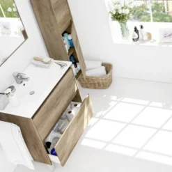 Colonne De Salle De Bains Salinas Chêne 18 Colonne De Salle De Bains Salinas Chêne -Domublis Soldes Magasin 293f51dae28c4db9b66828a1f711d734