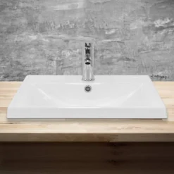 Vasque Rectangulaire 51x155x415 Cm Blanc -Domublis Soldes Magasin 2a09841653034ad2a7e93cf431825eb8