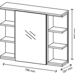 Armoire De Toilette Aquis Blanc/chêne 15 Armoire De Toilette Aquis Blanc/chêne -Domublis Soldes Magasin 2b27068bbb0241cd8bb4b4d1de1147be.cropped 77 121 840 780.processed