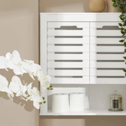 Meuble Haut De Salle De Bain BZR51-W 13 Meuble Haut De Salle De Bain BZR51-W -Domublis Soldes Magasin 2f270af33397458393daa99e9fd4ea71