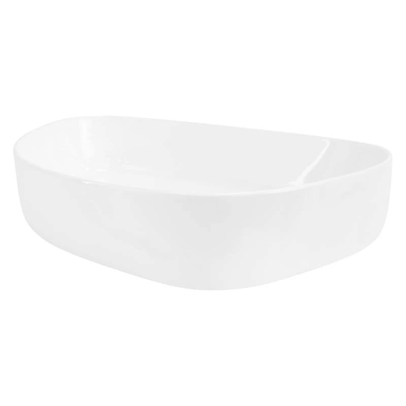Lavabo Ovale 55x42x14cm Blanc Céramique 3 Lavabo Ovale 55x42x14cm Blanc Céramique