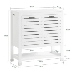Meuble Bas De Salle De Bain BZR50-W -Domublis Soldes Magasin 30167673181c47d19ec07708f6fe8f47