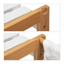 Étagère à 4 Niveaux Avec Panier à Linge -Domublis Soldes Magasin 350c000c0df342cdaf01fa6117eea019