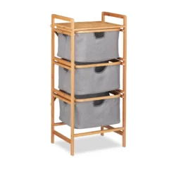 Panier à Linge En Bambou à 3 Corbeilles 16 Panier à Linge En Bambou à 3 Corbeilles -Domublis Soldes Magasin 36b67cddf8b34dbdade412487692576c