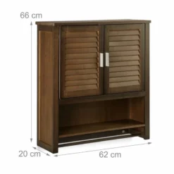 Armoire Suspendue LAMELL SDB Brun Foncé -Domublis Soldes Magasin 38a613c0e3474d73ae6c81856faa03ca