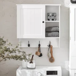 Armoire Haute Salle De Bain BZR103-W -Domublis Soldes Magasin 39bbbcf506ec496eb830a7de1648eb84