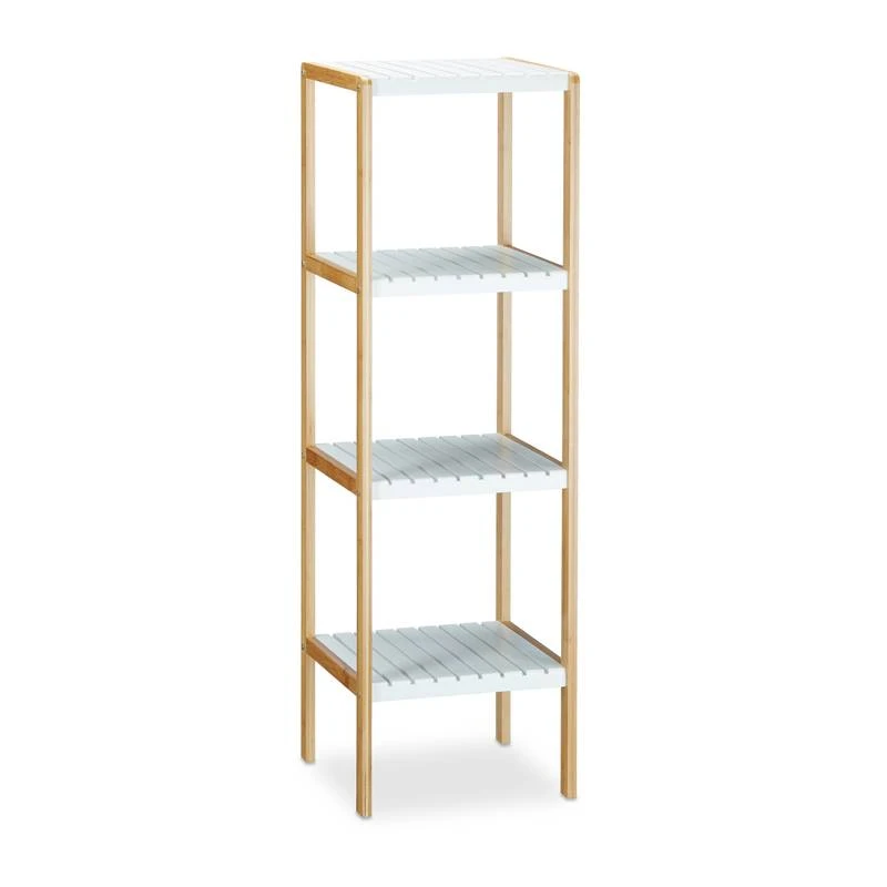 Étagère Bambou 4 Niveaux Salle De Bain 7 Étagère Bambou 4 Niveaux Salle De Bain – Image 5