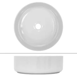 Vasque Ronde Ø355x120mm, Blanc -Domublis Soldes Magasin 3a0aa58b131147c6a5f285827a999562