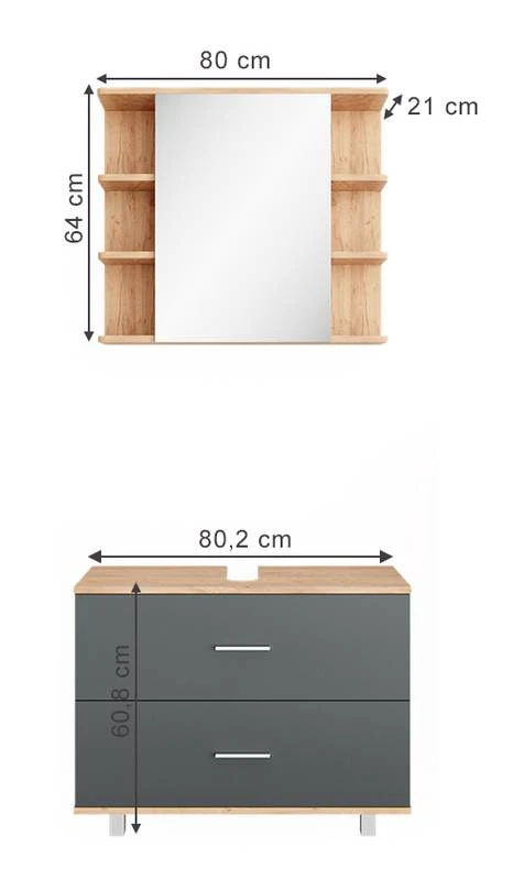 Salle De Bains Ilias Goldcraft (2 élém.) 8 Salle De Bains Ilias Goldcraft (2 élém.) – Image 6