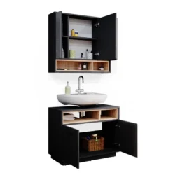 Salle De Bain Beatrice Anthracite(2 él.) 11 Salle De Bain Beatrice Anthracite(2 él.) -Domublis Soldes Magasin 436b25d5fcce4b4ba2071ef5c67824b8