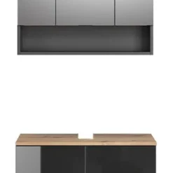 Salle De Bains Eden Anthracite (2 élém.)