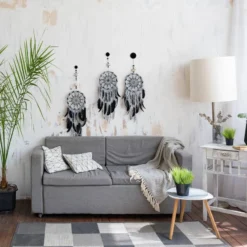 Lot De 3 Patères Muraux En Bois Noir -Domublis Soldes Magasin 46dc8ed791eb4b05a34c1e75abacf312