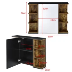 Placard Mural Harstad Pour Salle De Bain -Domublis Soldes Magasin 47be7945542847ed884628efca5109bd