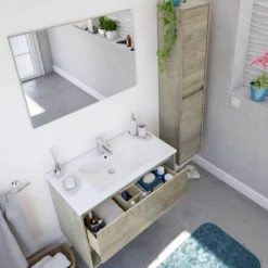 Colonne De Salle De Bains Salinas Chêne 12 Colonne De Salle De Bains Salinas Chêne -Domublis Soldes Magasin 47c7b85086b746369a5870018cbff83e