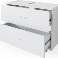 Meuble Sous-lavabo Ilias Sonoma/blanc -Domublis Soldes Magasin 47e5d18c7c2a4f85a4e397a9bb096483