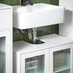 Meuble Sous Lavabo BZR115-W -Domublis Soldes Magasin 492f5d84f5f3461bbcec026e7c7cae8f
