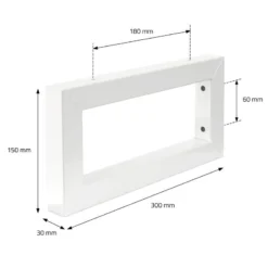 Console Murale 300x150x30mm Blanc -Domublis Soldes Magasin 49d1d4dd45c24339a5e98897a18220df