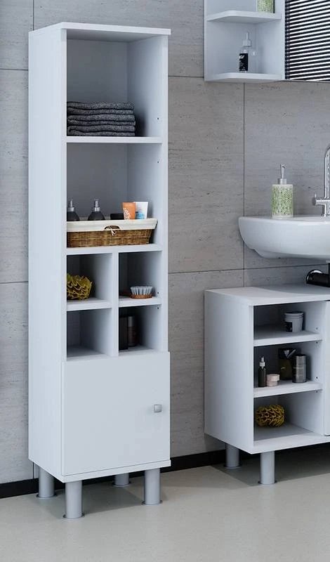 Chiffonnier Fynn Blanc 7 Compartiments 4 Chiffonnier Fynn Blanc 7 Compartiments – Image 2