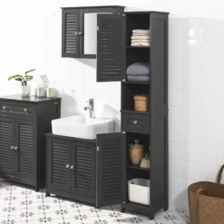 Meuble Colonne Salle De Bain FRG236-DG 24 Meuble Colonne Salle De Bain FRG236-DG -Domublis Soldes Magasin 4c63894749bb4bf7af934ba45d5af424