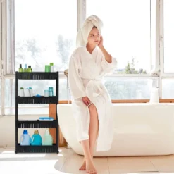 Étagère De Cuisine à Roulettes 4 Niveaux 22 Étagère De Cuisine à Roulettes 4 Niveaux -Domublis Soldes Magasin 52dd6dd3899443e196c7a205f4478b43