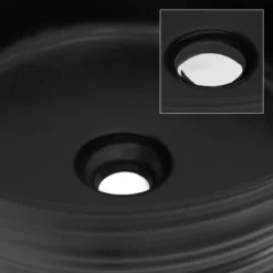 Lavabo Ø 41x18cm Noir Céramique -Domublis Soldes Magasin 54ebe9b89b3243429baad55708e1e624