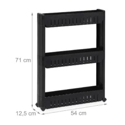 Étagère De Cuisine à Roulettes 3 Niveaux -Domublis Soldes Magasin 56608a534442405c951351438cf33357