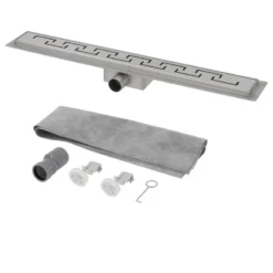 Caniveau De Douche Fendu 70cm Argent -Domublis Soldes Magasin 57447ad41514423fa79f21618f17fd07