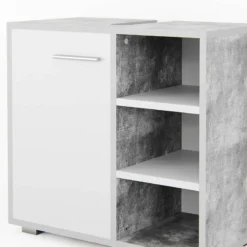 Meuble Sous-lavabo Perry Béton/blanc 10 Meuble Sous-lavabo Perry Béton/blanc -Domublis Soldes Magasin 578115d79ac7470a8ba94e83dce9965c