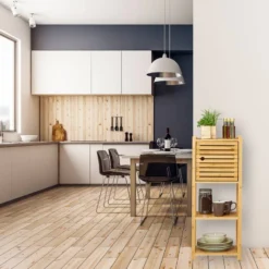 Étagère De Salle De Bain En Bambou -Domublis Soldes Magasin 5d073a4902d74e9e9b860b6a71791030